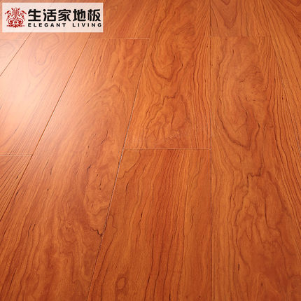 生活家多層實木復合除醛地板 多層耐磨地板 櫻桃木本色DC128
